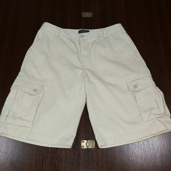 Polo Ralph Lauren Other - POLO Boys Light Khaki Cargo Shorts Size 20